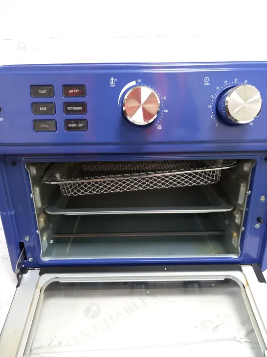 COOK'S ESSENTIAL 21-LITRE AIRFRYER OVEN IN BLUE 