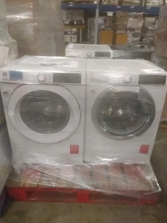 PALLET OF 2X HOOVER H-WASH 300 FREESTANDING WASHING MACHINES