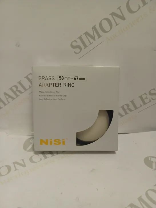 BOXED NISI 58MM TO 67MM BRASS ADAPTER RING 