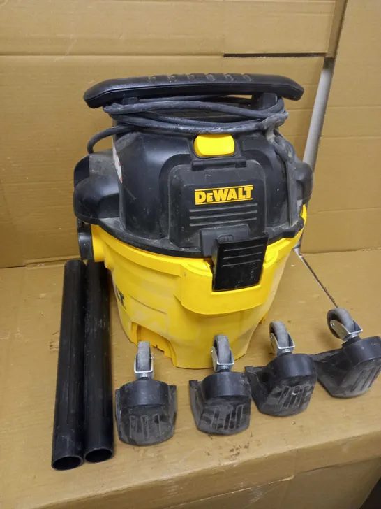 DEWALT DXV23PTA 23L WET/DRY VAC (POWER TAKE OFF), 1150 W, 230 V, YELLOW/BLACK