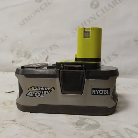 RYOBI RB18L40 18V ONE+ LITHIUM+ 4.0AH BATTERY