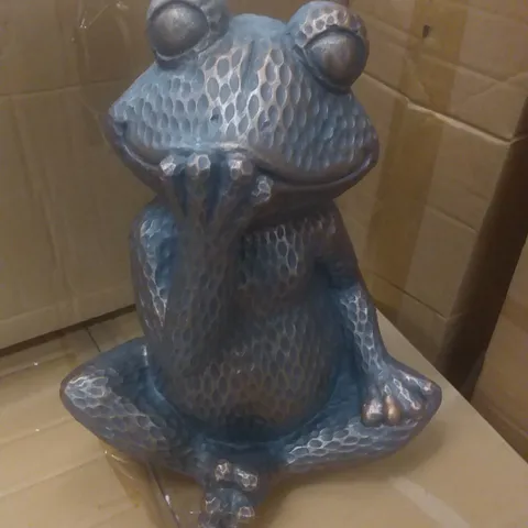 BOXED HEAR NO EVIL FROG STATUE 