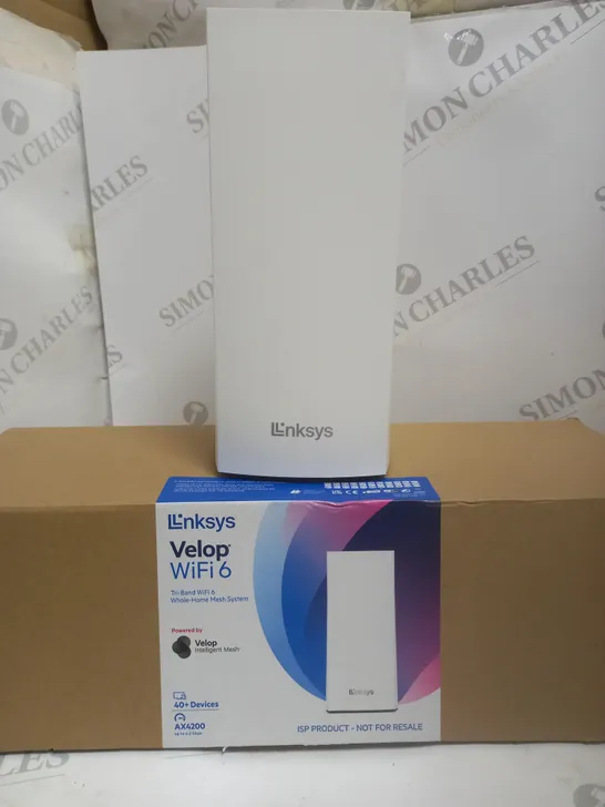 LINKSYS VELOP WIFI 6 WIFI ROOTER