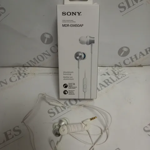 BOXED SONY MDR-EX450AP STEREO HEADPHONES 