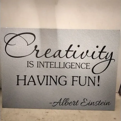 ALBERT EINSTEIN CREATIVITY METAL POSTER