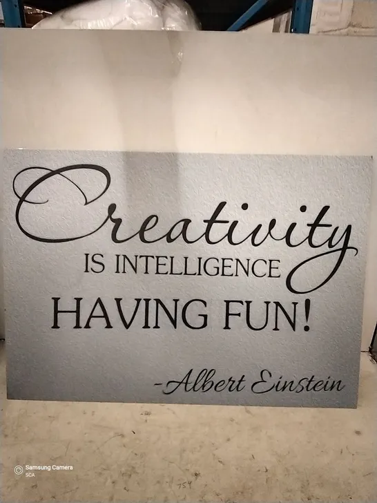 ALBERT EINSTEIN CREATIVITY METAL POSTER