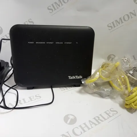 TALKTALK SUPER ROUTER WITH CABLES - BLACK