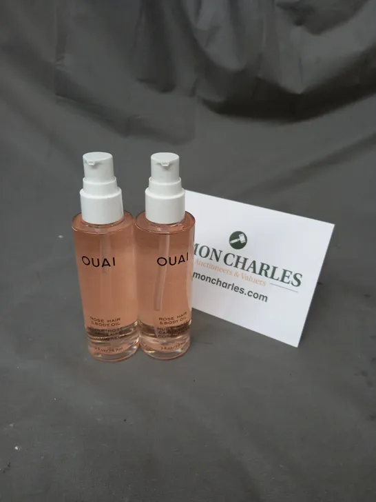 OUAI X2 ROSE HAIR & BODY OIL 98.9ML - COLLECTION ONLY