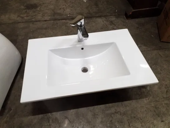 BRAND NEW CERAMIC BASIN WITH FAUCET - 710×460MM