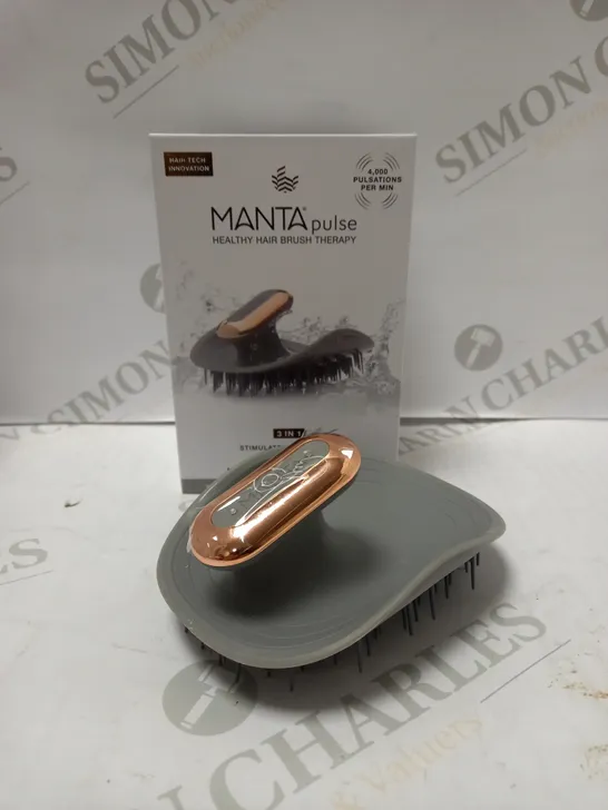 MANTA PULSE HEALTHY HAIR BRUSH - GREY