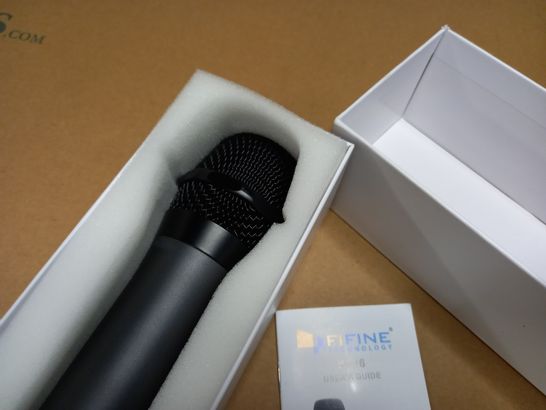 BOXD FIFINE TECHNOLOGY TO INCLUDE: MICROPHONE, RECEIVER