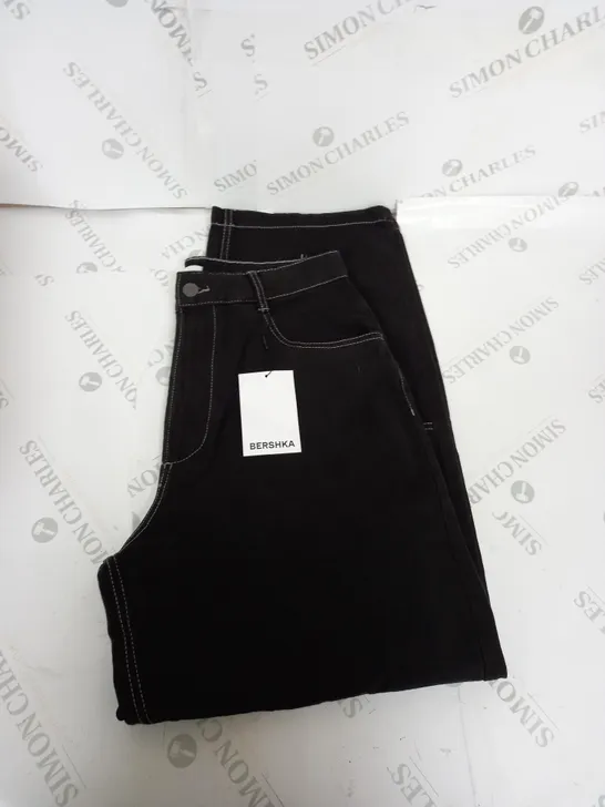 BERSHKA BLACK DENIM JEANS SIZE 30