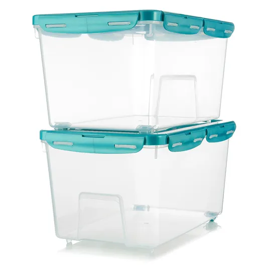 LOCK & LOCK STORAGE CONTAINER WITH DOUBLE HANDLES & WHEELS