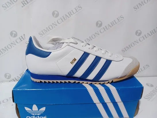 ADIDAS ROM WHITE TRAINERS - UK 10