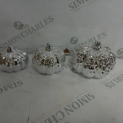 K BY KELLY HOPPEN SET OF 3 TABLETOP PUMPKIN DECORATIONS