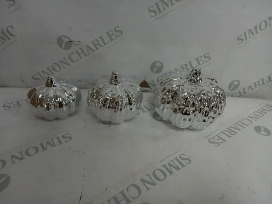 K BY KELLY HOPPEN SET OF 3 TABLETOP PUMPKIN DECORATIONS