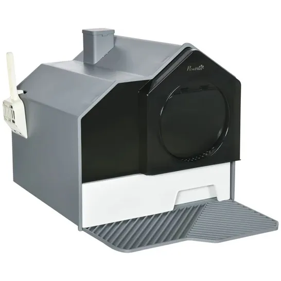 BOXED CAT LITTER BOX ENCLOSURE