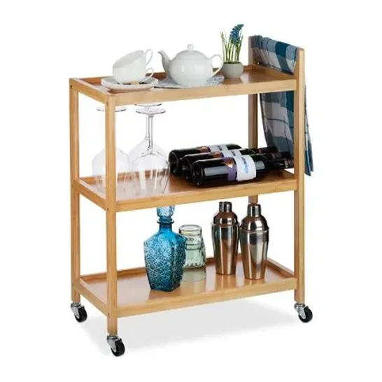 BOXED SERVING CART