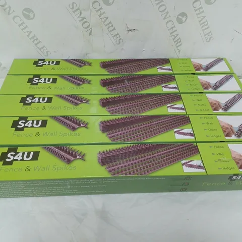 LOT OF 5 S4U FENCE AND WALL SPIKES 