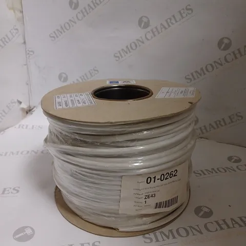 SEALED UNISTRAND 3-CORE ROUND PVC 6A 100M MAINS CABLE 