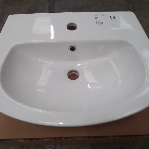 LOT OF 8 BOXED AS NEW LAVABO SEREL CERAMIC 1-TAP BASINS