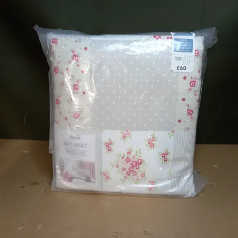 DUNELM KATY RABBIT PINK BLACKOUT CURTAINS