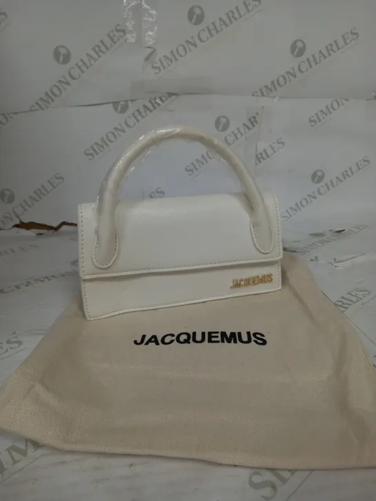 JACQEMUS MINI HANDBAG IN WHITE ONE SIZE