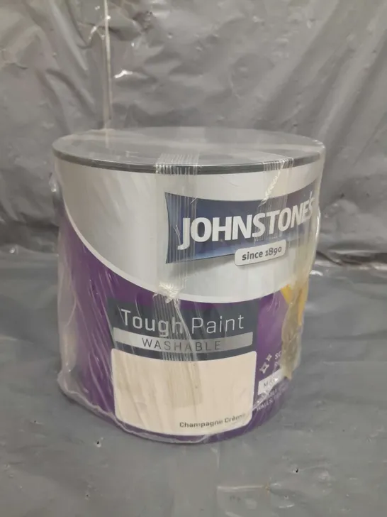 JOHNSTONE'S WASHABLE MATT PAINT - CHAMPAGNE CREME - 2.5L