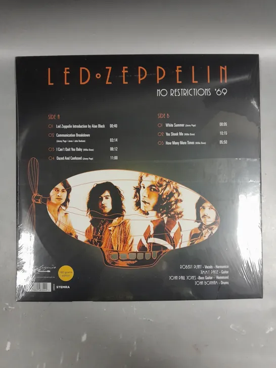 SEALED LED ZEPPELIN NO RESTRICTIONS '69 VINYL 