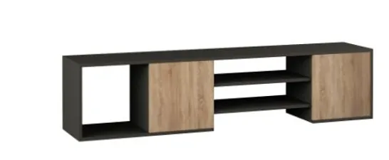 BRAND NEW BOXED MATATA TV UNIT - ANTHRACITE -OAK-EFFECT