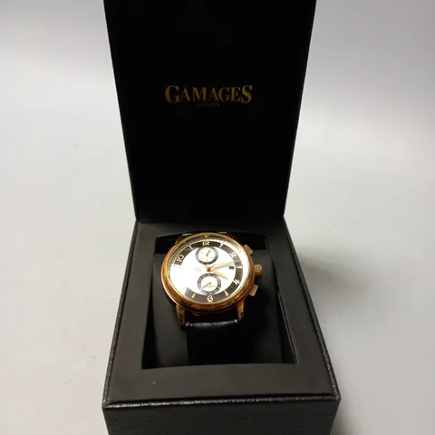 BOXED GAMAGES MYSTIQUE SILVER WATCH 
