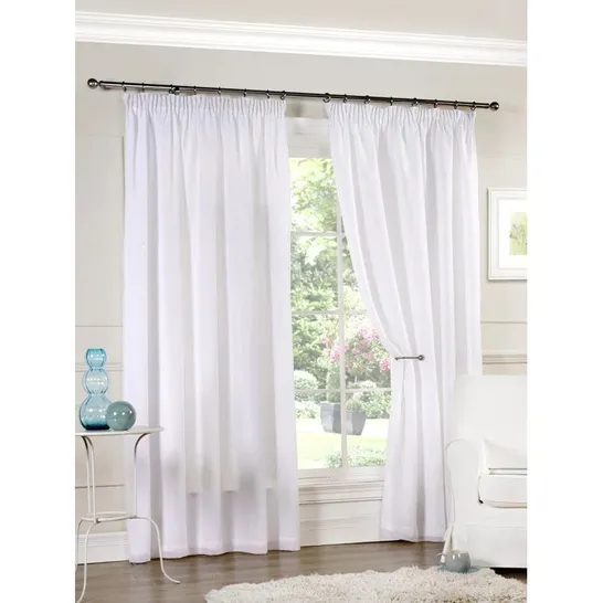 LEONIE SHEER PENCIL PLEAT CURTAIN 