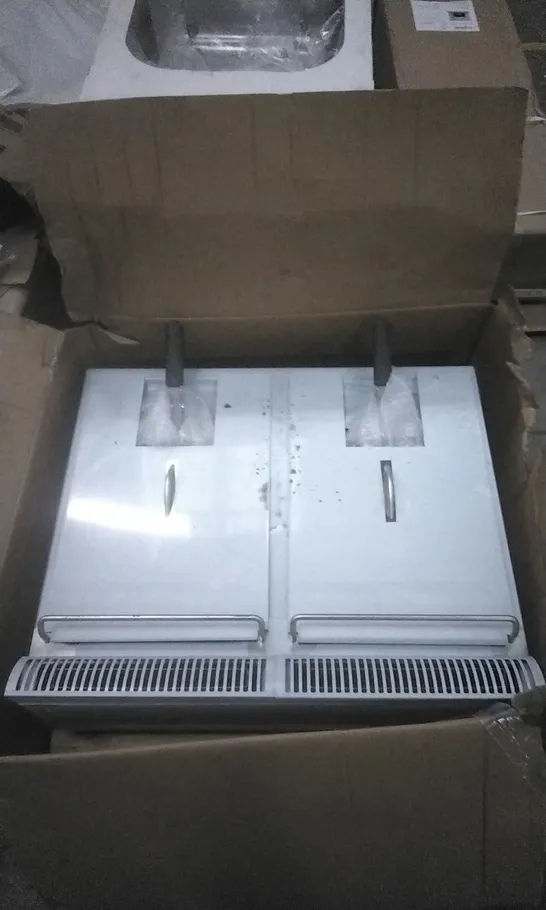 BOXED COMMERCIAL DOUBLE DEEP FAT FRYER