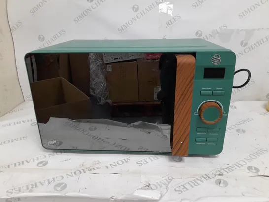 SWAN 20L NORDIC 800W MICROWAVE IN GREEN 