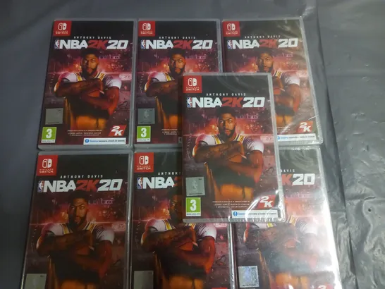 LOT OF 7 SEALED NINTENDO SWITCH NBA2K20 GAMES