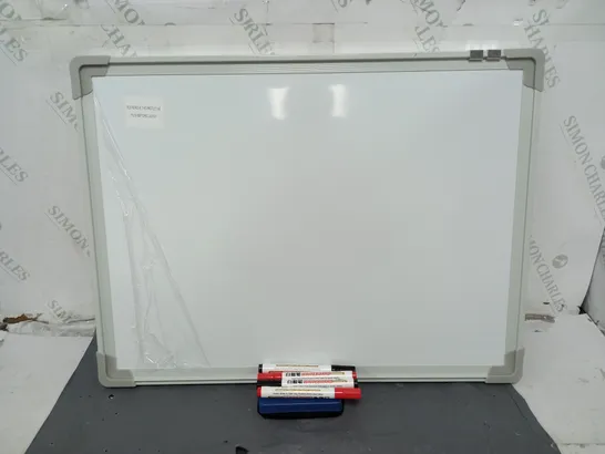 60x45cm MAGNETIC WHITEBOARD WITH PENS AND RUBBR