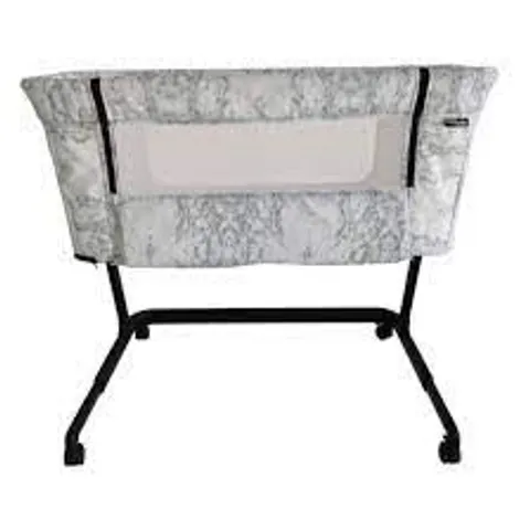 MY BABIIE CLOSER MARBLE BEDSIDE CRIB