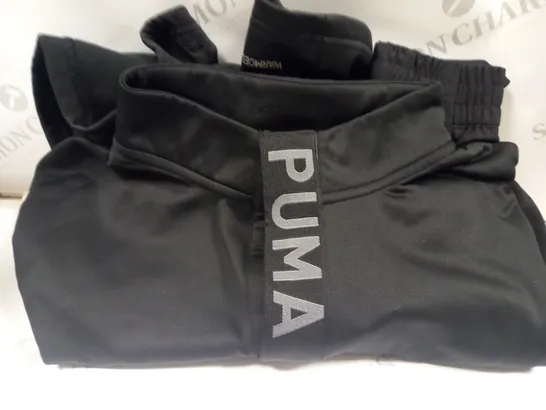 PUMA BLACK 1/4 ZIP TRAINING TOP SIZE - XL 