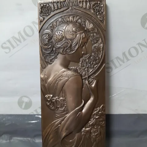 CHERRY BLOSSOM COLD CAST BRONZE WALL PLAQUE