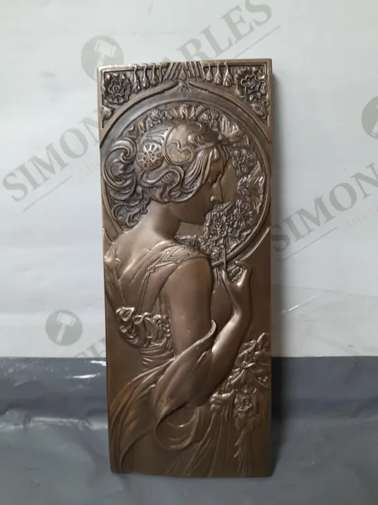 CHERRY BLOSSOM COLD CAST BRONZE WALL PLAQUE