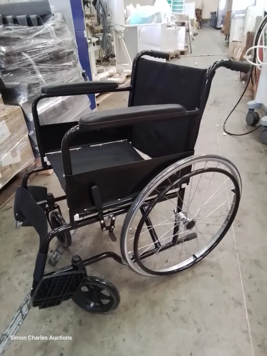 BOXED TRUECARE FOLDING WHEELCHAIR BOACK Model LCW125