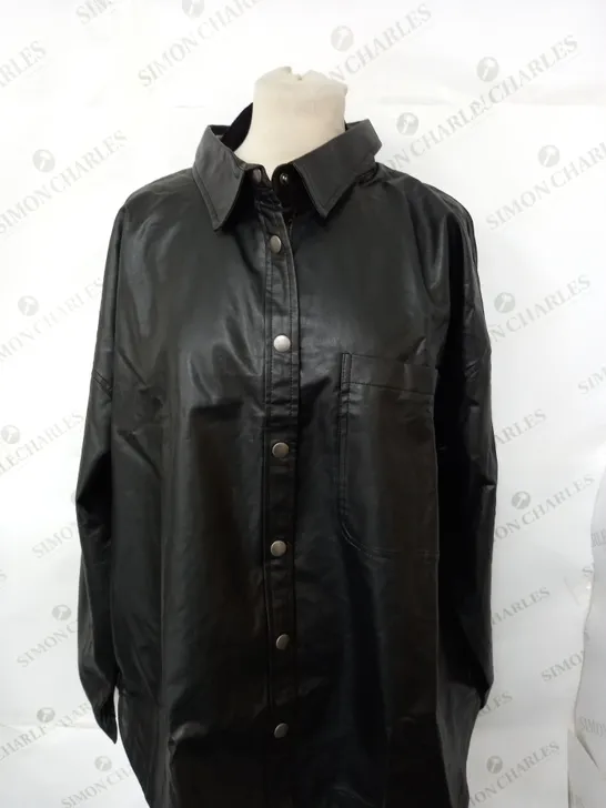 APPROXIMATELY 20 ASSORTED COTTON ON CLOTHING ITEMS TO INCLUDE VEGAN LEATHER SHIRT IN BLACK SIZE L, CURVE EVE PANT IN NATURAL MARLE SIZE 52EU, FLEECE LINED FULL LENGTH ONSIE IN BLACK SIZE L