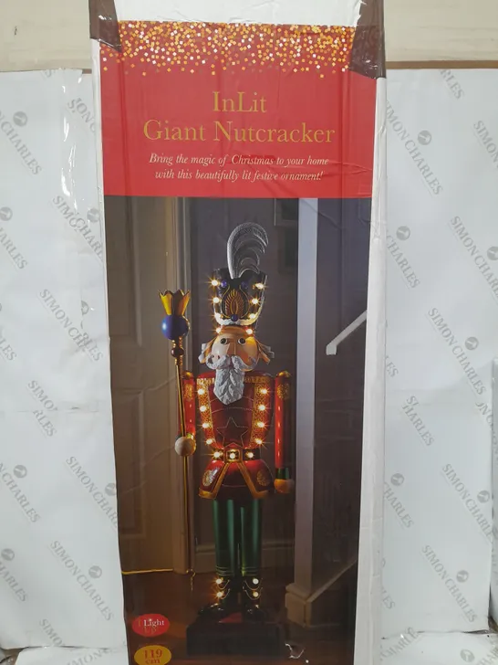 BOXED IN-LIT GIANT NUTCRACKER - COLLECTION ONLY RRP £129.99