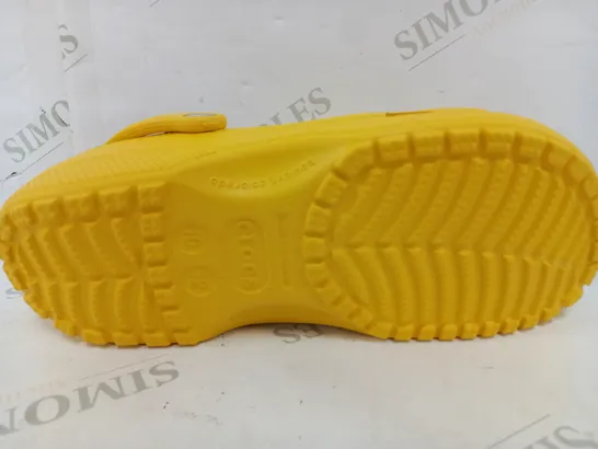 CROCS BRIGHT YELLOW CLOGS - UK 9/10