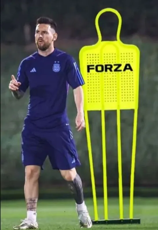 BOXED "FORZA FOOTBALL COACHING MANNEQUIN - JUNIOR (SAPPHIRE)	"