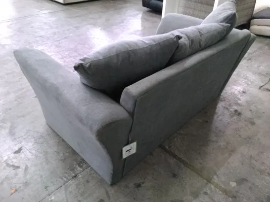 QUALITY DESIGNER 2 SEATER SOFA - GREY FABRIC 