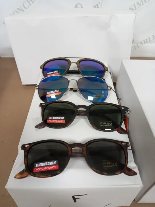 APROX 200 PAIRS OF ASSORTED SUN GLASSES 