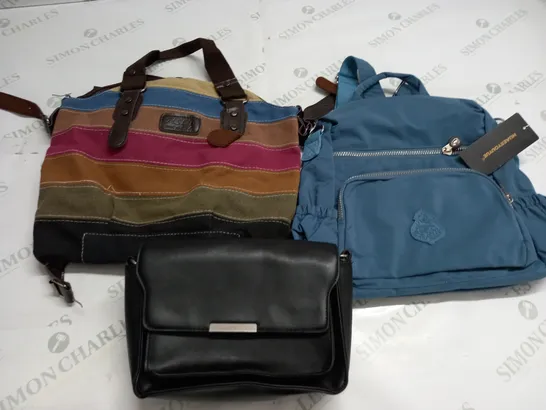 LOT OF 3 ASSORTED FASHION BAGS