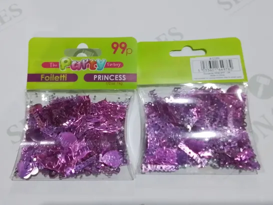 LOT OF 144 BRAND NEW 14G PACKS OF PRINCESS CONFETTI 