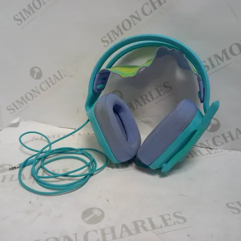 LOGITECH WIRED GAMING HEADSET IN AQUA COLOUR